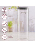 Kilner clear fresh storage jar 2l set of 2, UK version