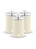 Swan cream kitchen canisters set of 3, UK version