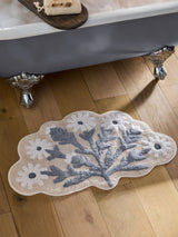 Next Blue Floral Cotton Bath Mat 80cm x 50cm- Buy online at McGrocer