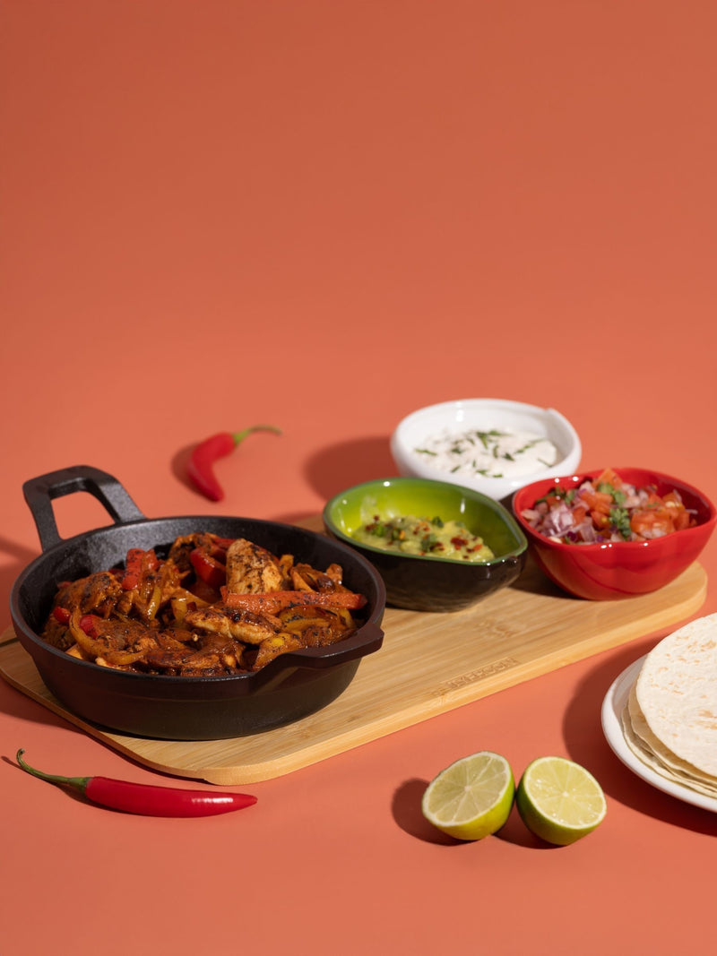 Typhoon Mexican night taco and fajita serving board set (British brand)