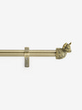 Hamish Highland Cow curtain pole antique brass, UK version