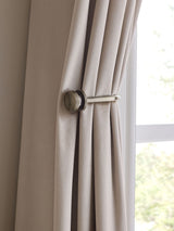 Next Set of 2 Antique Brass Ribbed Stud Curtain Holdbacks- Buy online at McGrocer