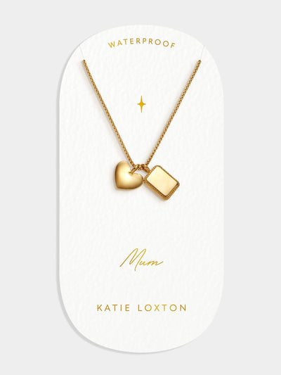 Next Katie Loxton Gold Tone Mum Charm Waterproof Necklace- Buy online at McGrocer