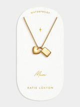 Katie Loxton gullfarget Mum Charm vanntett halskjede