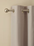 Light natural soft marl blackout thermal eyelet curtains, UK version
