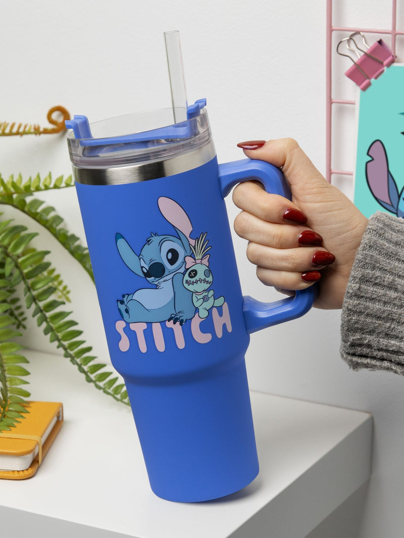 Disney Stitch stainless steel travel cup 900ml (British brand)