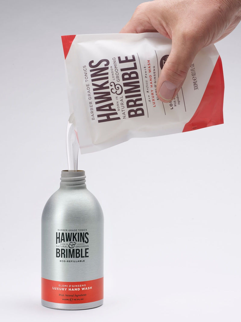 Hawkins & Brimble luxury hand wash with elemi and ginseng fragrance, UK version