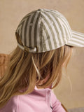 Joules Daley striped green ecru baseball cap, British product