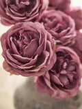 Shabby Chic pink artificial peony stems 57cm, imported from the UK