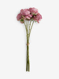 Shabby Chic pink artificial peony stems 57cm, imported from the UK