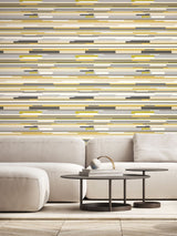 Next Hoopla Walls Olive Green Horizontal Stripe Wallpaper 10m- Buy online at McGrocer