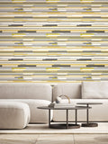 Hoopla Walls olive green stripe wallpaper 10m roll - British product