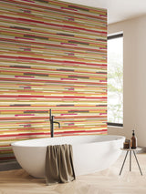 Next Hoopla Walls Mustard Yellow Horizontal Stripe Wallpaper 10M- Buy online at McGrocer