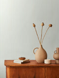 Hoopla Walls Seafoam Chalk Stripe wallpaper 10m roll - British product
