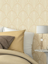 Next Hoopla Gold Leaf Fan Wallpaper, 10m x 50cm- Buy online at McGrocer