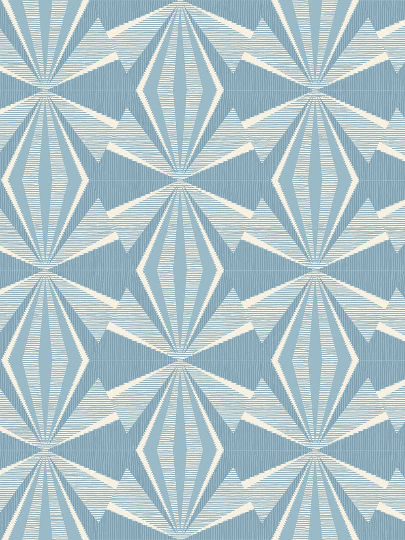 Hoopla Walls Blue Sunray Diamond wallpaper 10m, UK version