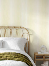 Next Hoopla Walls Lichen Ditsy Leaf Stripe Wallpaper 10m- Buy online at McGrocer