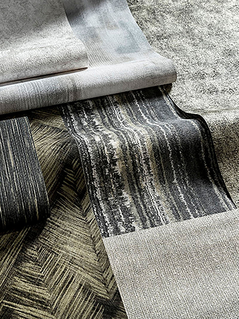 Clarke & Clarke Lavatus brushed block effect wallpaper roll (British brand)