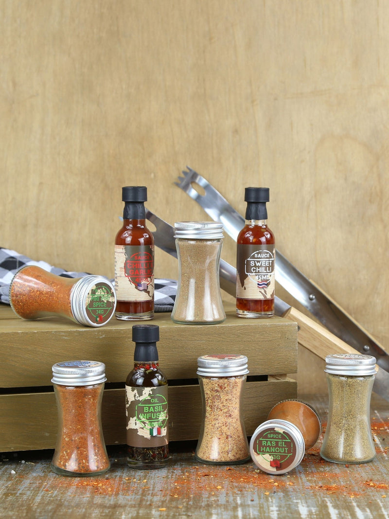 Kimm & Miller Around The World seasoning set, UK version
