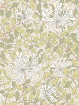 Next Hoopla Walls Coral Pink Honeysuckle Leaf Trail A4 Wallpaper Sample- Buy online at McGrocer