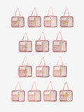 Pink alphabet makeup bag set 4-in-1, UK version