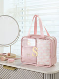 Pink alphabet makeup bag set 4-in-1, UK version