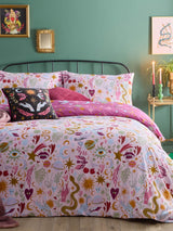 Next Furn Pink Enchanted Reversible Duvet Cover and Pillowcase Set- Buy online at McGrocer
