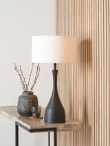 Next Pacific Lifestyle Llora Black Metal Curved Table Lamp- Buy online at McGrocer