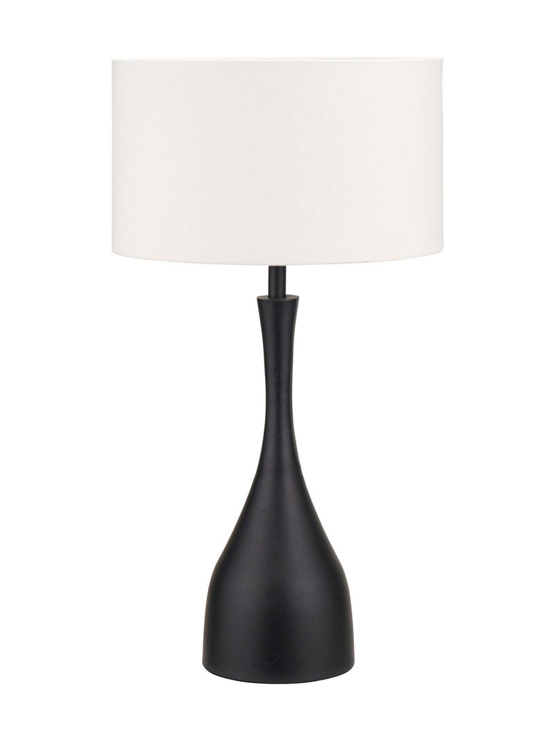 Pacific Lifestyle Llora curved table lamp with white shade, UK version