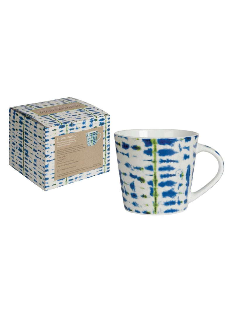 Designers Guild indigo Suzuri mug set of 4 porcelain (British brand)