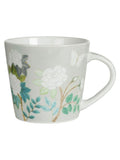 Set of 4 Designers Guild celadon Fleur Orientale porcelain mugs - British product
