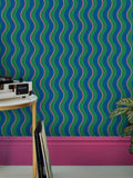 Graham & Brown Making Waves Neon Nights wallpaper roll, UK version
