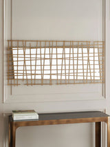 Next Libra Interiors Gold Lattice Wall Decor Mirror Brass Finish Home Decor 140cm x 62cm- Buy online at McGrocer