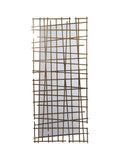 Libra Interiors Gold Lattice Wall Decor Mirror Brass Finish