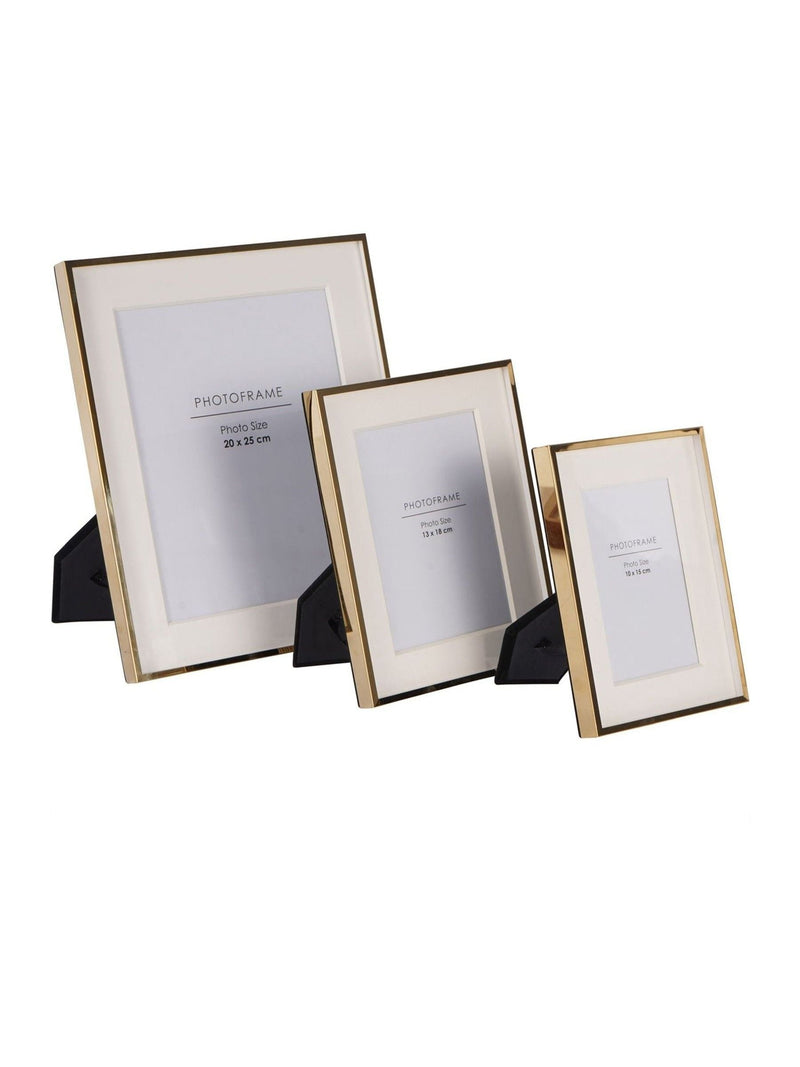 Libra Interiors Gold Strand photo frame 13x18cm, UK version