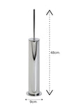 Showerdrape Chrome Belgravia toilet brush and holder (British brand)