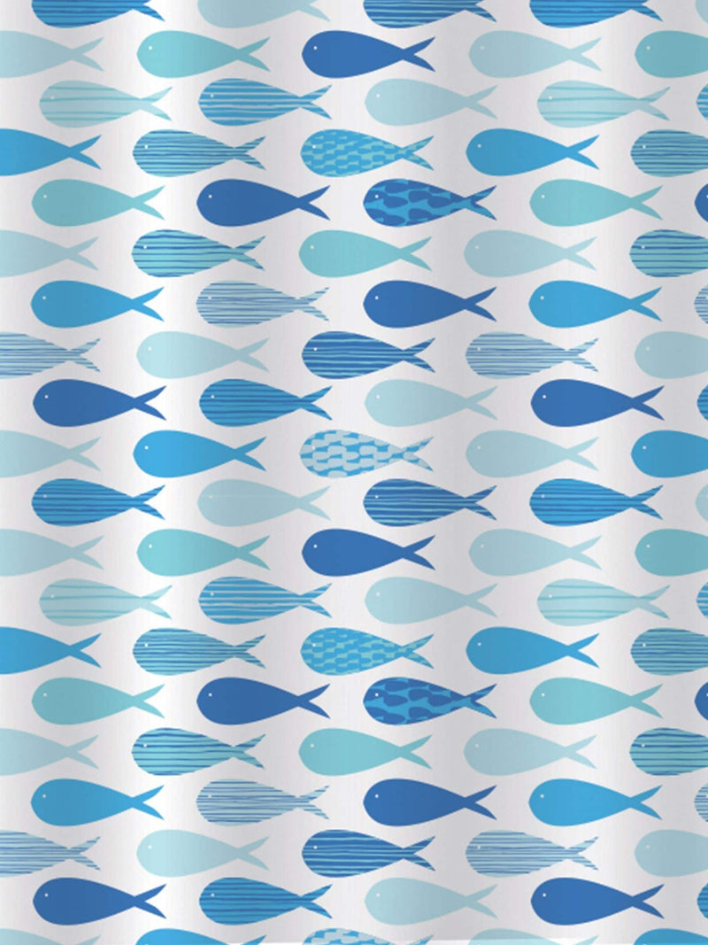 Showerdrape White Aquarium Shower Curtain