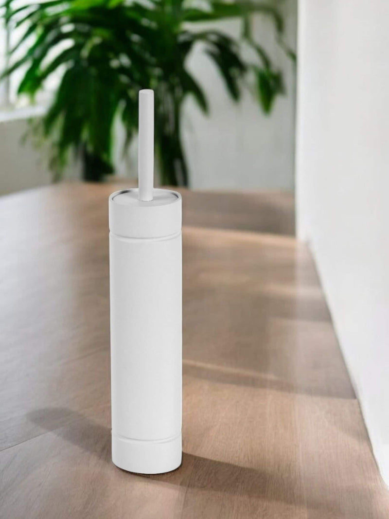 Showerdrape White Draco Slimline Toilet Brush and Holder (British brand)