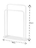 Showerdrape White Aspen Freestanding Towel Storage Stand (British brand)