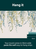 Clarissa Hulse Virginia Creeper wallpaper mural A4 sample, imported from the UK