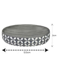 Showerdrape Grey Ravello Geo soap dish (British brand)
