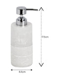 Showerdrape Bianco Frost Onyx soap dispenser (British brand)