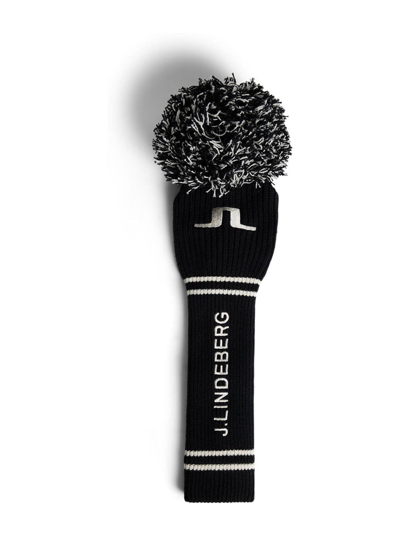 J.Lindeberg black knitted headcover golf club cover (British brand)