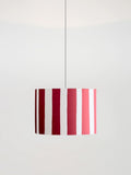 Houseof small stripe ceiling shade in pink and orange, UK version