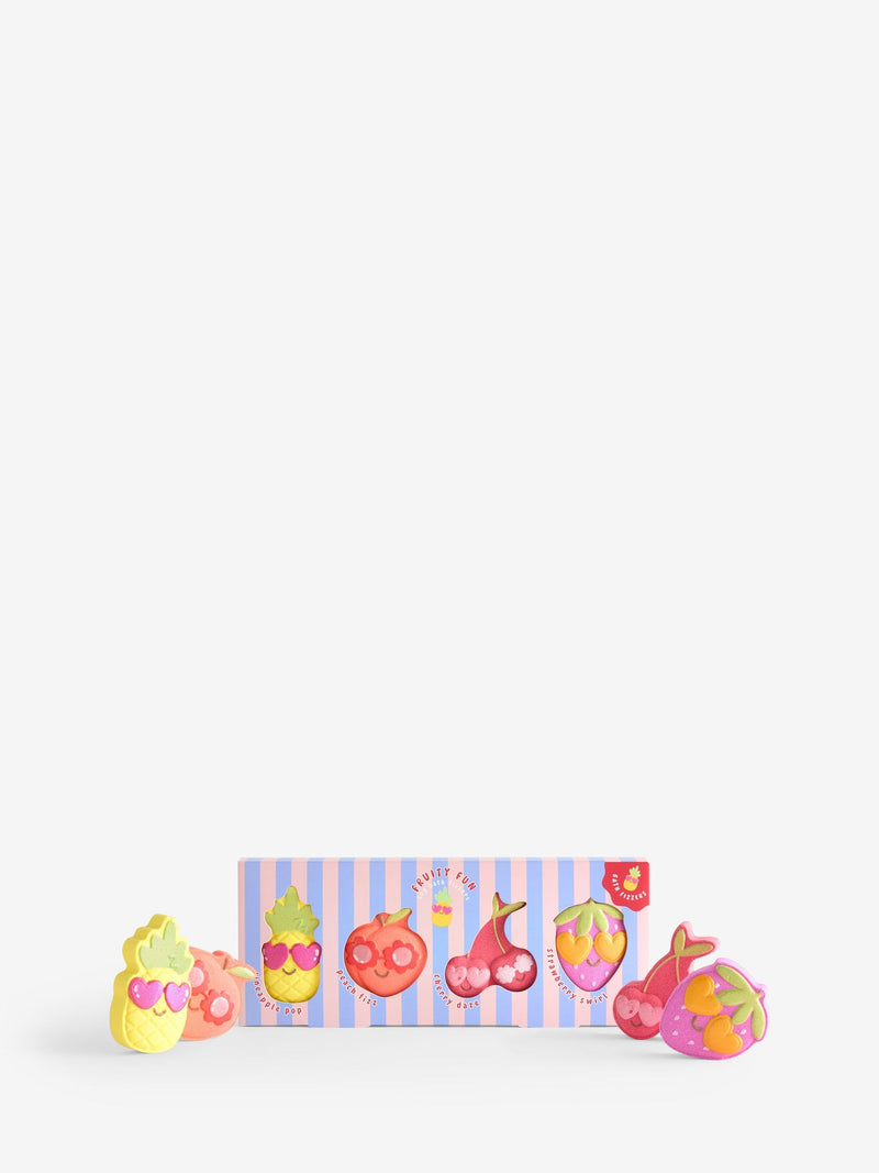 Fruity Fun Bath Fizzers set of 4 - British product