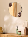 MADE.COM Brown Davi marble effect mirror 20x50cm - British product