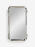 MADE.COM Silver Piper mirror with stainless steel finish (British brand)