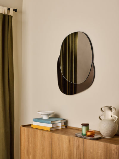 Next MADE.COM Brown Nysa Mirror 70cm x 55cm- Buy online at McGrocer