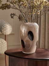 Next Brown Spot Swirl Glass Vase 27.5cm- Buy online at McGrocer