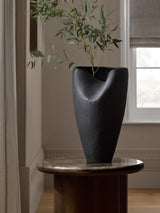 Next N. Premium Black Ceramic Sculptural Slumped Vase- Buy online at McGrocer